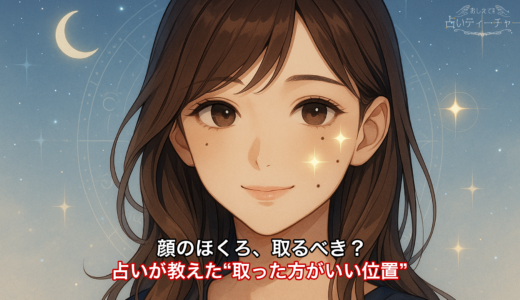 顔のほくろ、取るべき？占いが教えた“取った方がいい位置”
